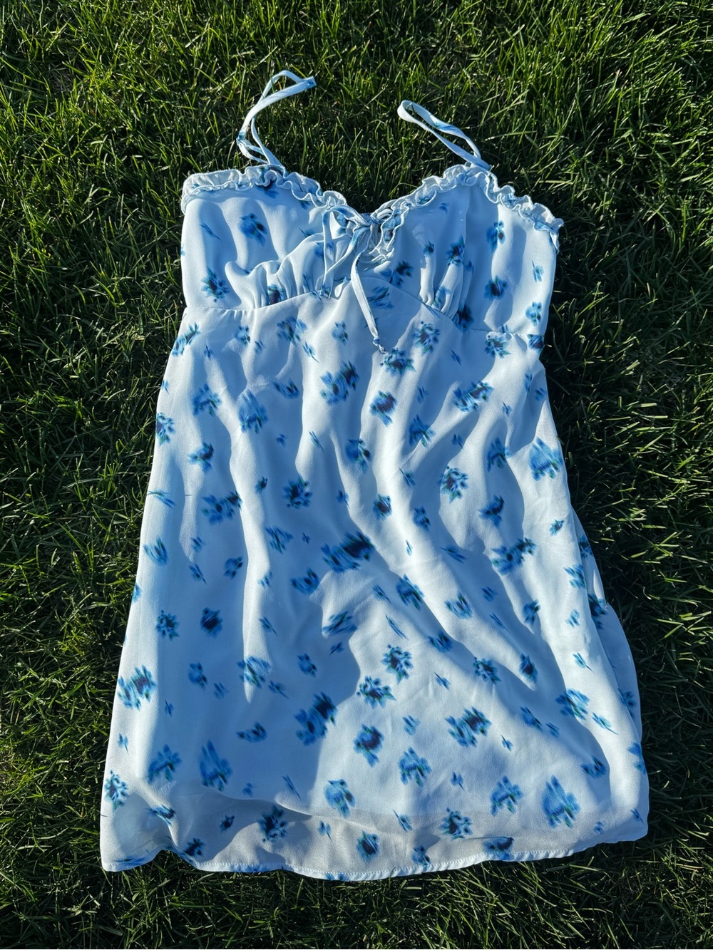 Wild Fable Blue Floral Slip Dress - Picture 2 of 4